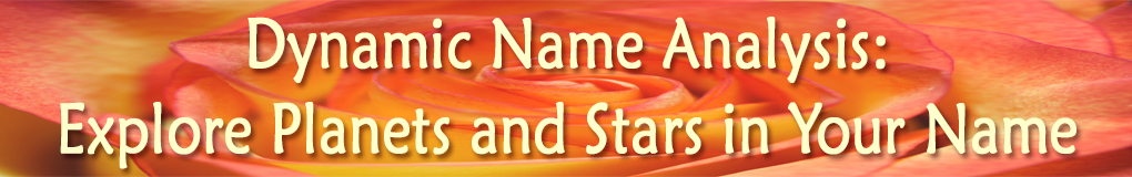 Dynamic Name Mandala: Astrology in Your Name